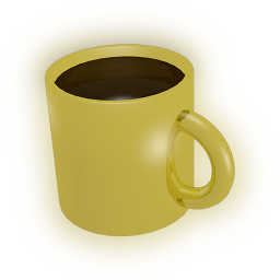 Golden Coffee Cup